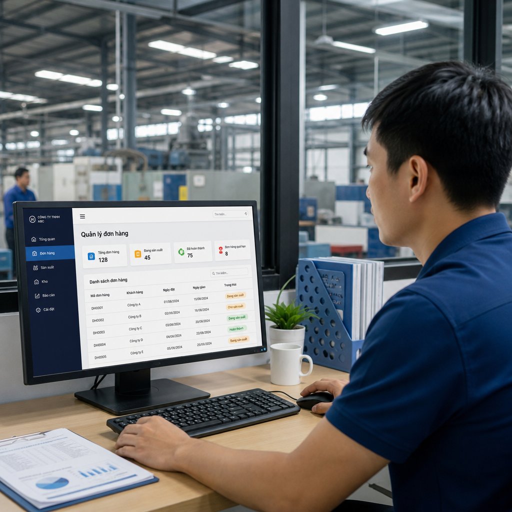 Phần mềm quản lý đơn hàng sản xuất cho doanh nghiệp: Tính năng cần có và tiêu chí lựa chọn