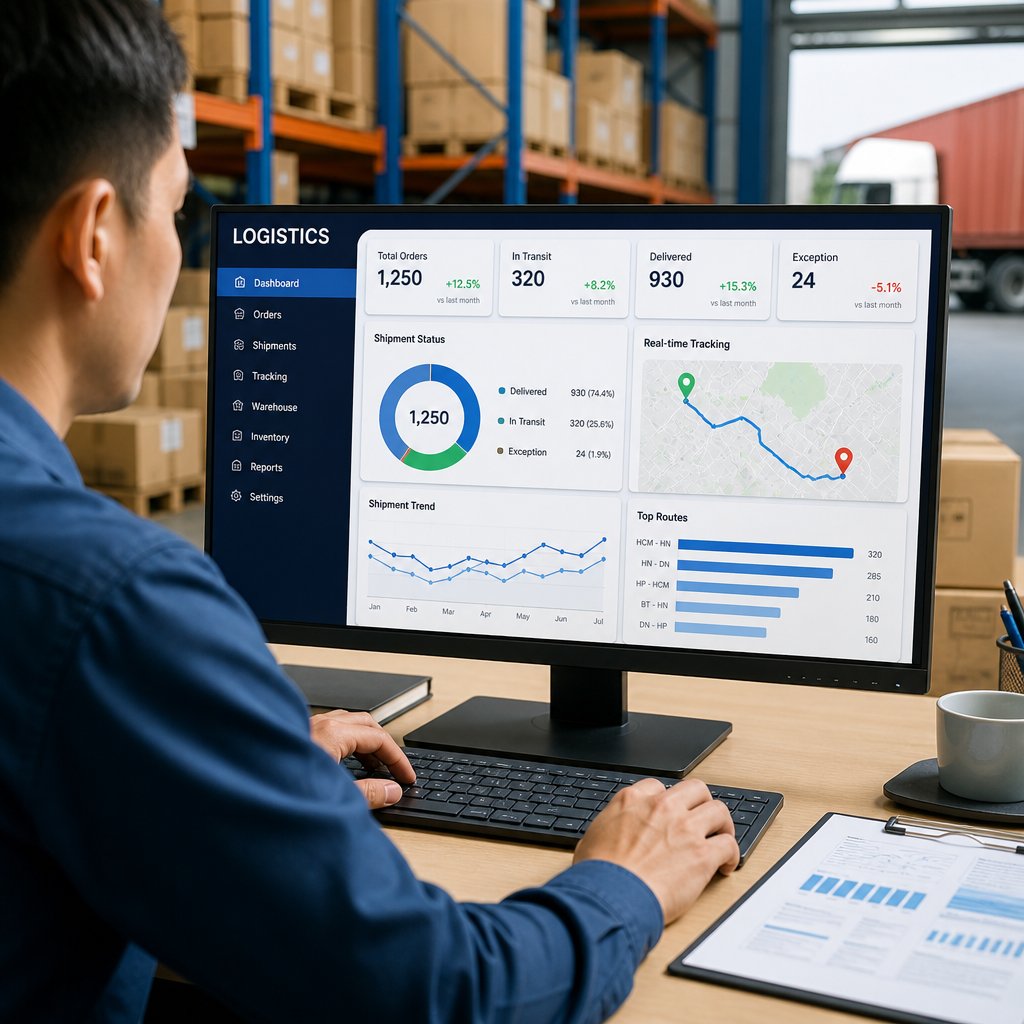 Phần mềm quản lý logistics: Giải pháp số hóa quy trình và nâng cao hiệu quả vận hành