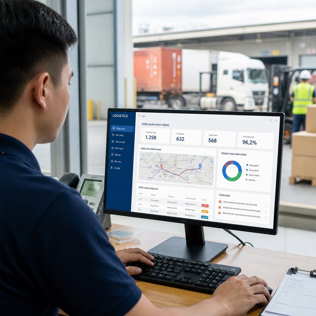 Phần mềm quản lý logistics: Giải pháp số hóa quy trình và nâng cao hiệu quả vận hành