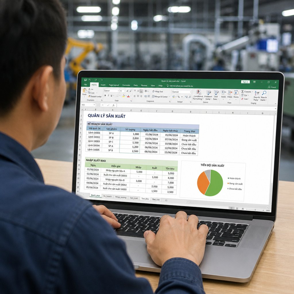 Có nên sử dụng phần mềm quản lý sản xuất bằng excel miễn phí?