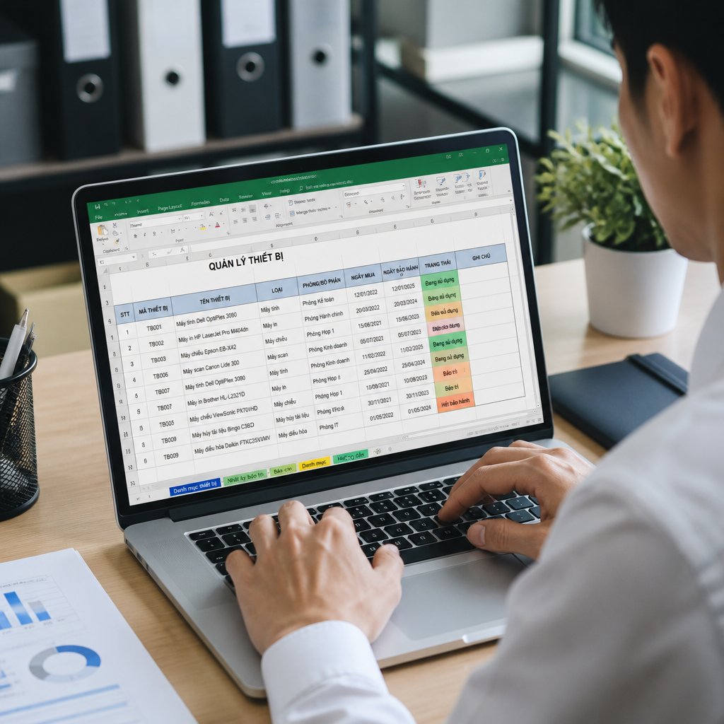 Phần mềm quản lý thiết bị bằng excel cho doanh nghiệp: Tính năng cần có và tiêu chí lựa chọn