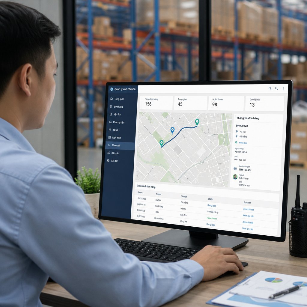 Phần mềm quản lý vận chuyển hàng hóa cho doanh nghiệp: Tính năng cần có và tiêu chí lựa chọn