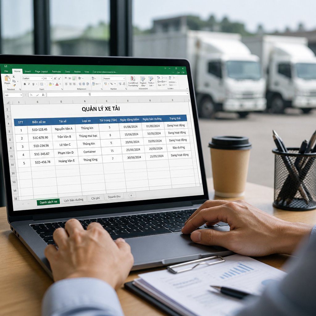 Phần mềm quản lý xe tải bằng excel miễn phí: Tiêu chí lựa chọn để quản lý hiệu quả