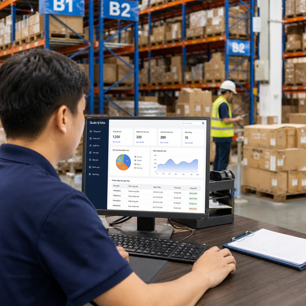 Phần mềm quản lý xuất nhập kho: Giải pháp số hóa quy trình và nâng cao hiệu quả vận hành