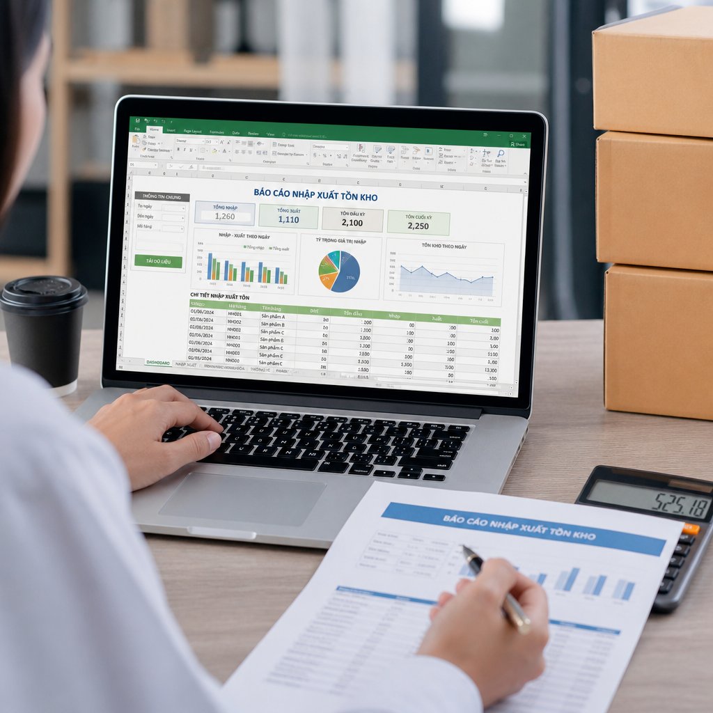 Phần mềm quản lý xuất nhập tồn kho bằng excel cho doanh nghiệp: Tính năng cần có và tiêu chí lựa chọn