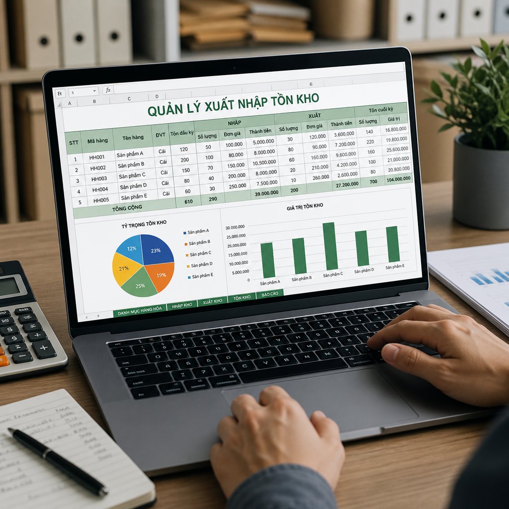Phần mềm quản lý xuất nhập tồn kho bằng excel cho doanh nghiệp: Tính năng cần có và tiêu chí lựa chọn