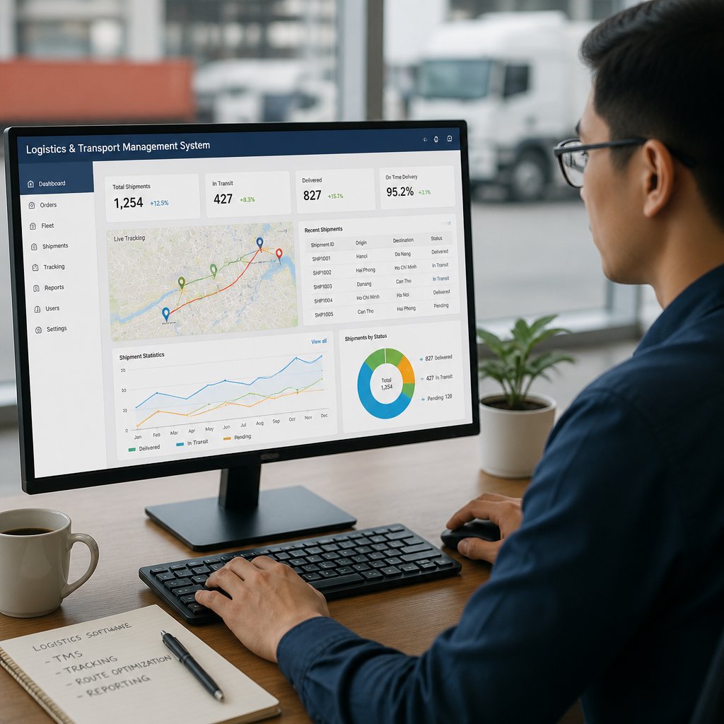 Lựa chọn phần mềm vận tải logistics phù hợp: Tính năng, lợi ích và kinh nghiệm triển khai