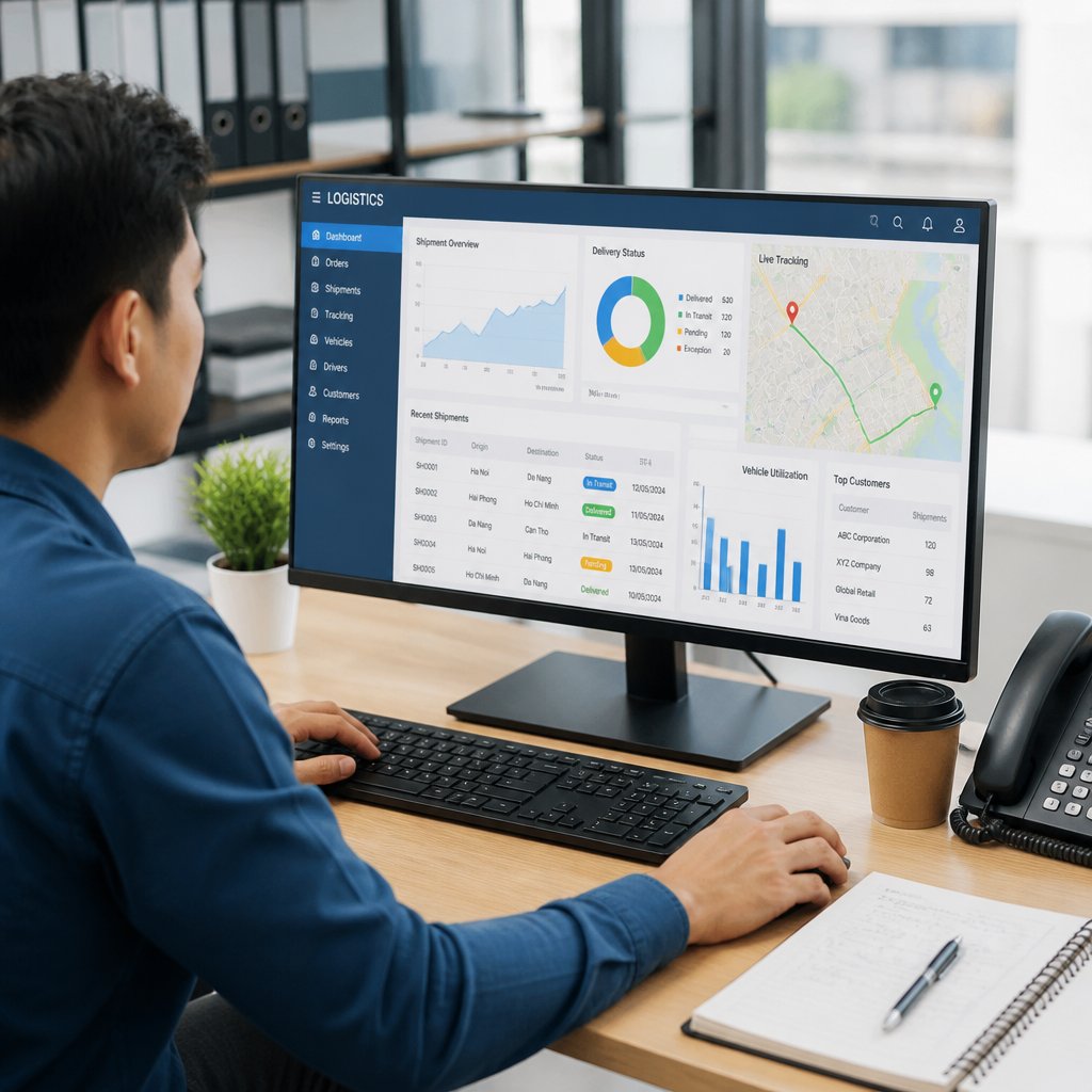 Lựa chọn phần mềm vận tải logistics phù hợp: Tính năng, lợi ích và kinh nghiệm triển khai