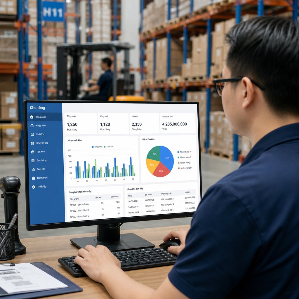 Phần mềm xuất nhập kho: Giải pháp số hóa quy trình và nâng cao hiệu quả vận hành