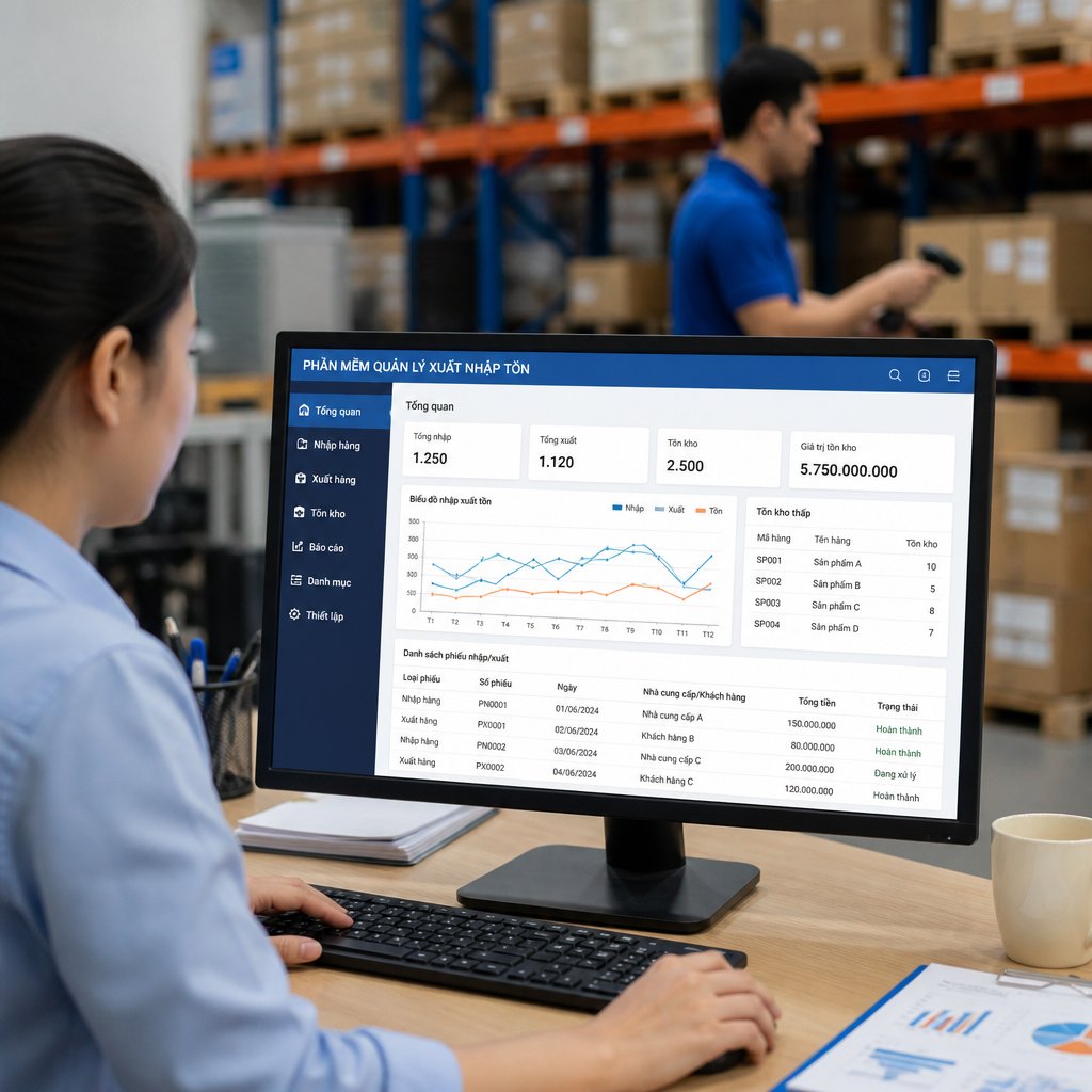 Phần mềm xuất nhập tồn cho doanh nghiệp: Tính năng cần có và tiêu chí lựa chọn