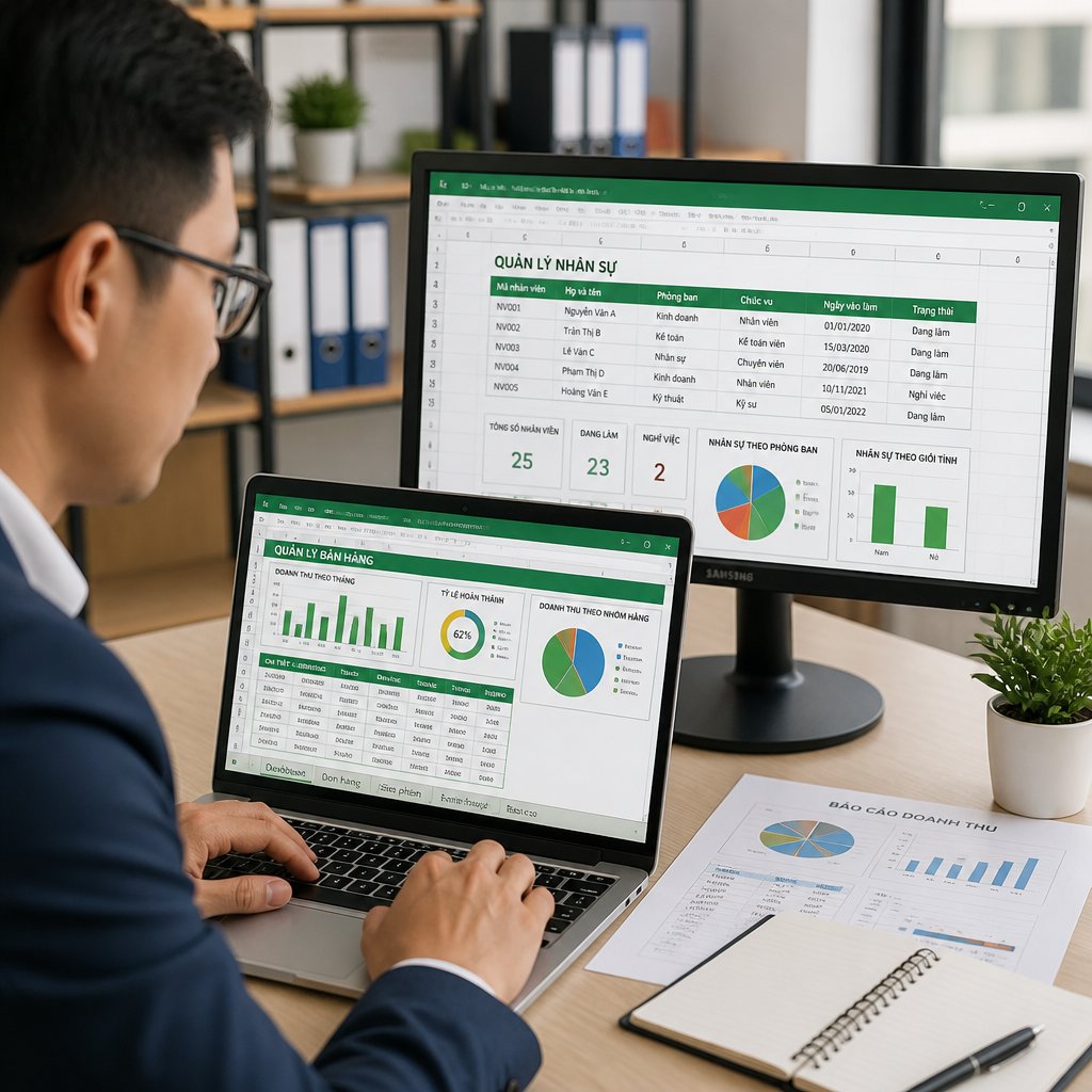 Ứng dụng tạo phần mềm quản lý bằng excel trong doanh nghiệp: Lợi ích và cách triển khai hiệu quả
