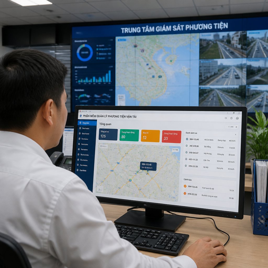 Phần mềm quản lý phương tiện vận tải: Quản lý xe tập trung