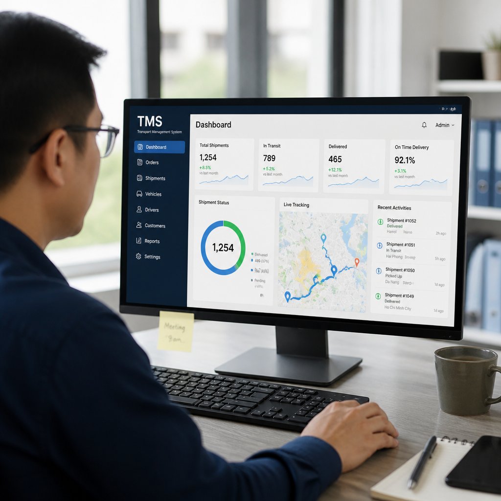 Hệ thống quản lý vận tải TMS: Mô hình vận hành cho doanh nghiệp