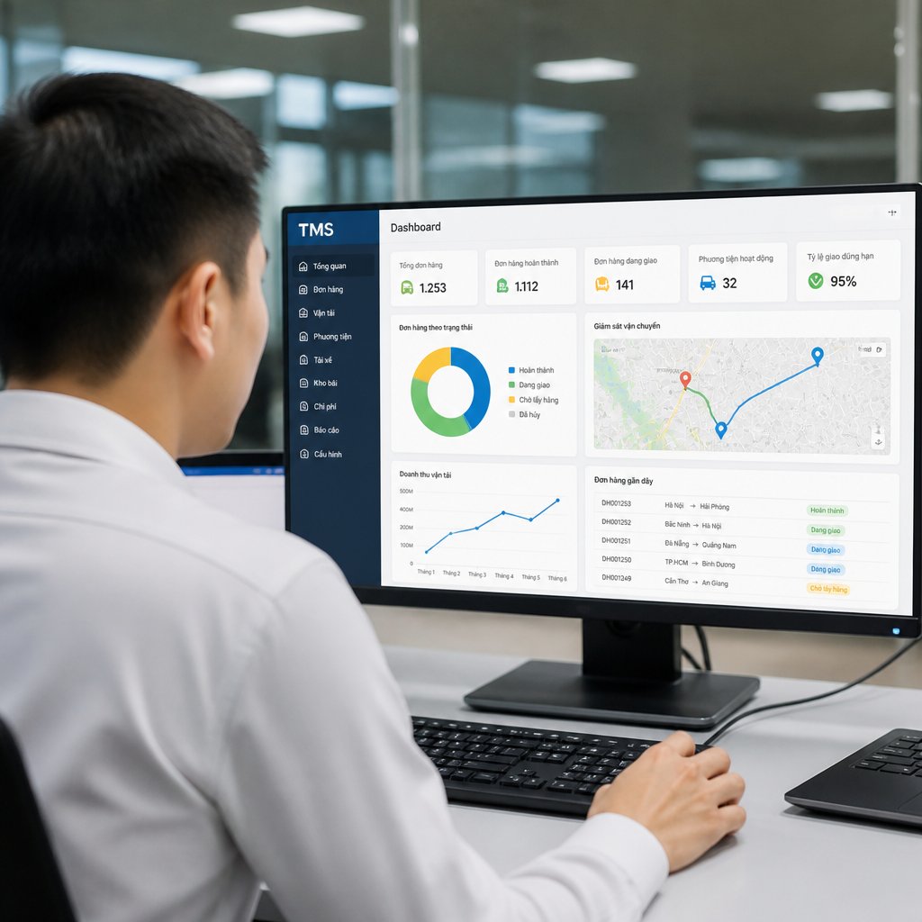 Hệ thống quản lý vận tải TMS: Mô hình vận hành cho doanh nghiệp