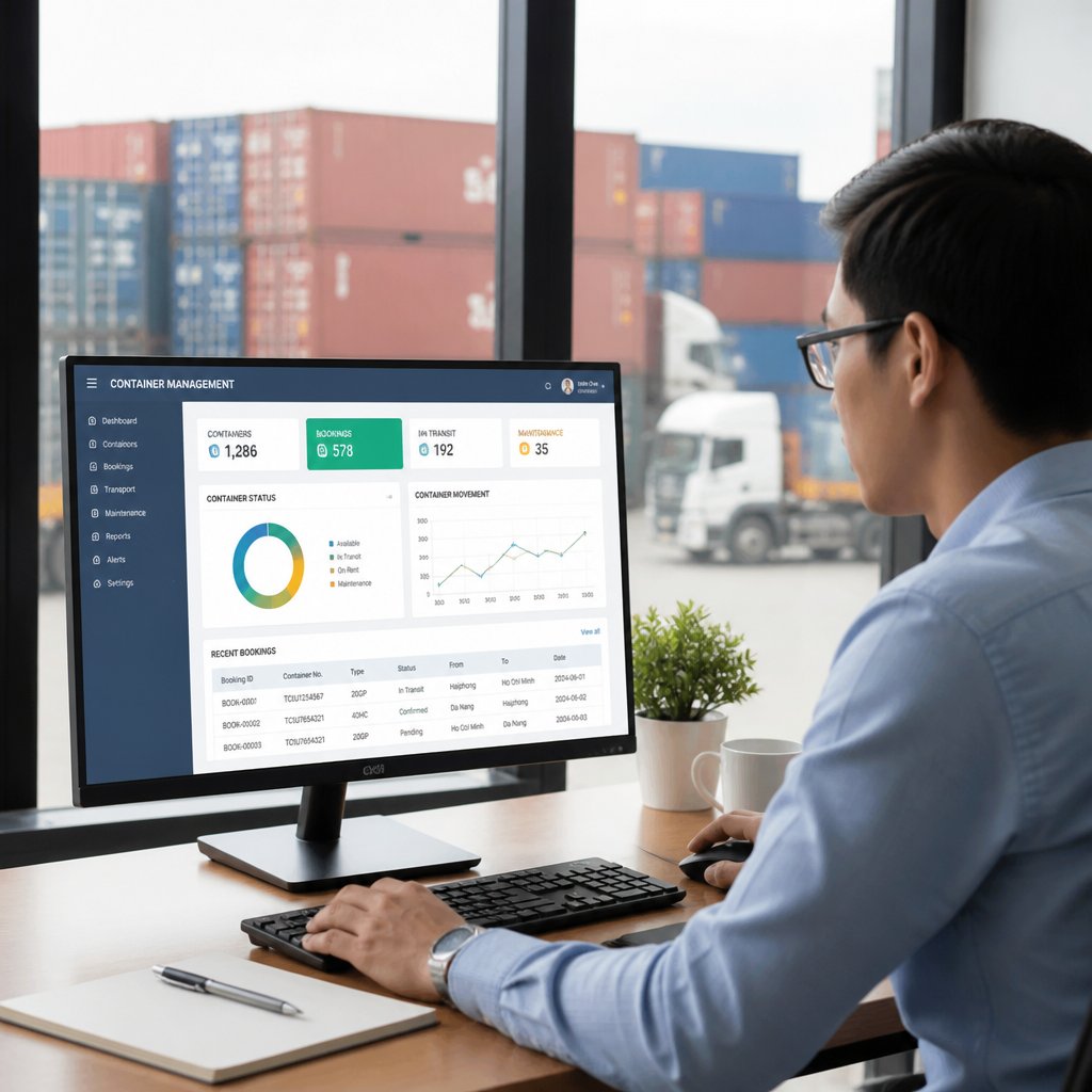 Phần mềm quản lý container: Ứng dụng hiệu quả cho doanh nghiệp logistics