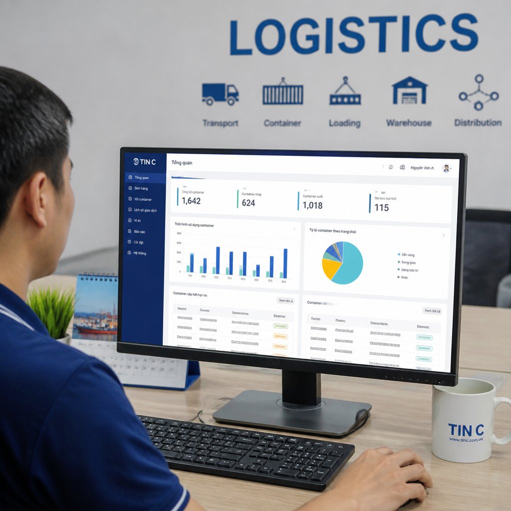 Phần mềm quản lý container: Ứng dụng hiệu quả cho doanh nghiệp logistics