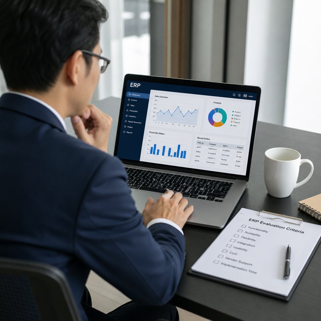 Lựa chọn các phần mềm ERP hiện nay Tiêu chí đánh giá và kinh nghiệm thực tế