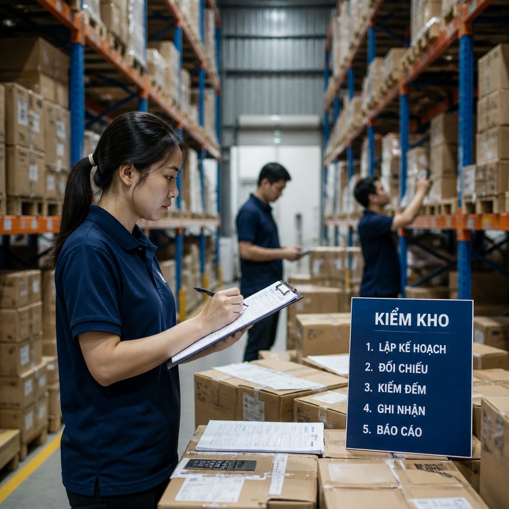 Kiểm kho hiệu quả Quy trình công cụ và kinh nghiệm thực tế