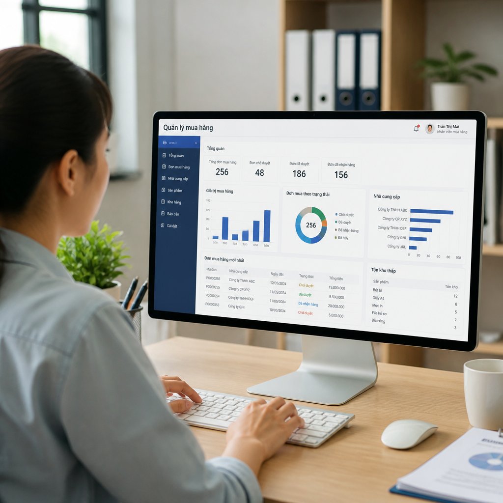 Phần mềm quản lý mua hàng Giải pháp cải thiện quy trình và nâng cao hiệu quả