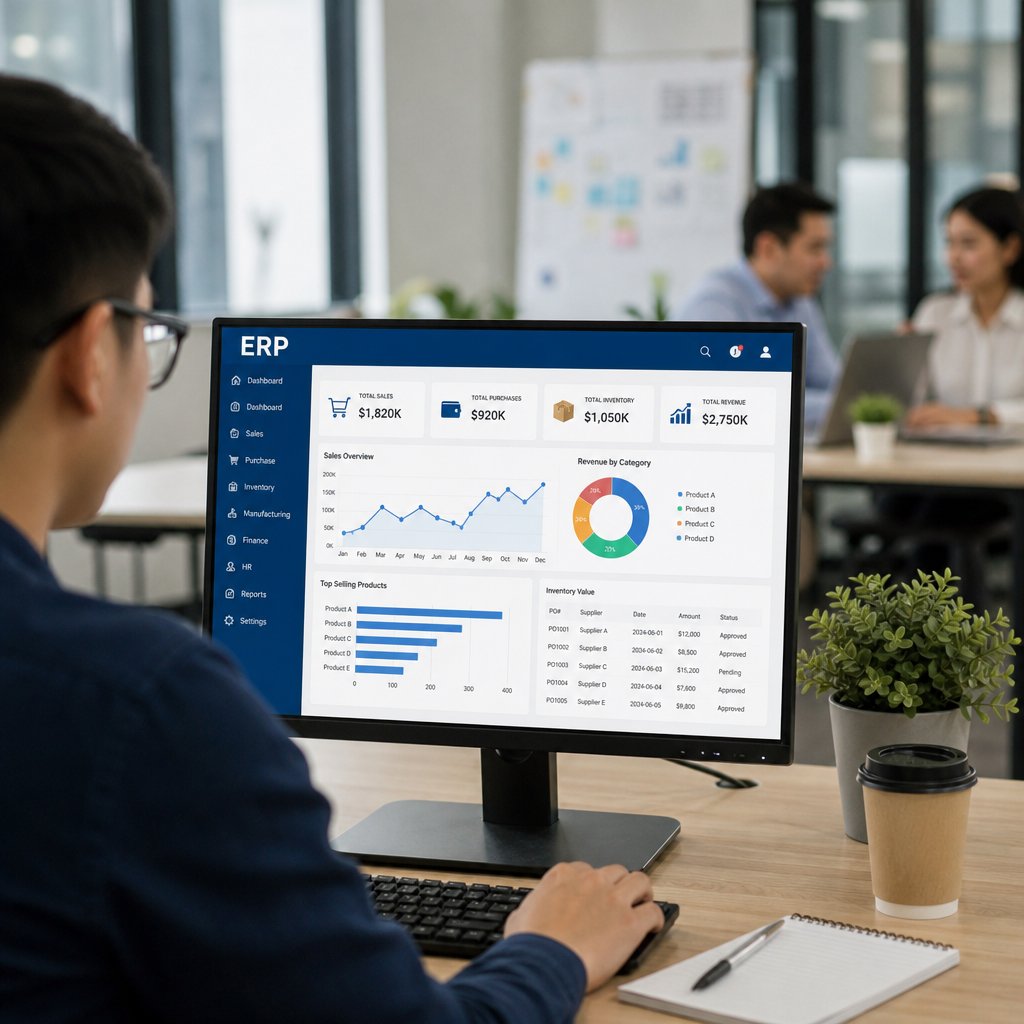 Tìm hiểu ERP phần mềm Khái niệm và cách ứng dụng hiệu quả trong thực tế
