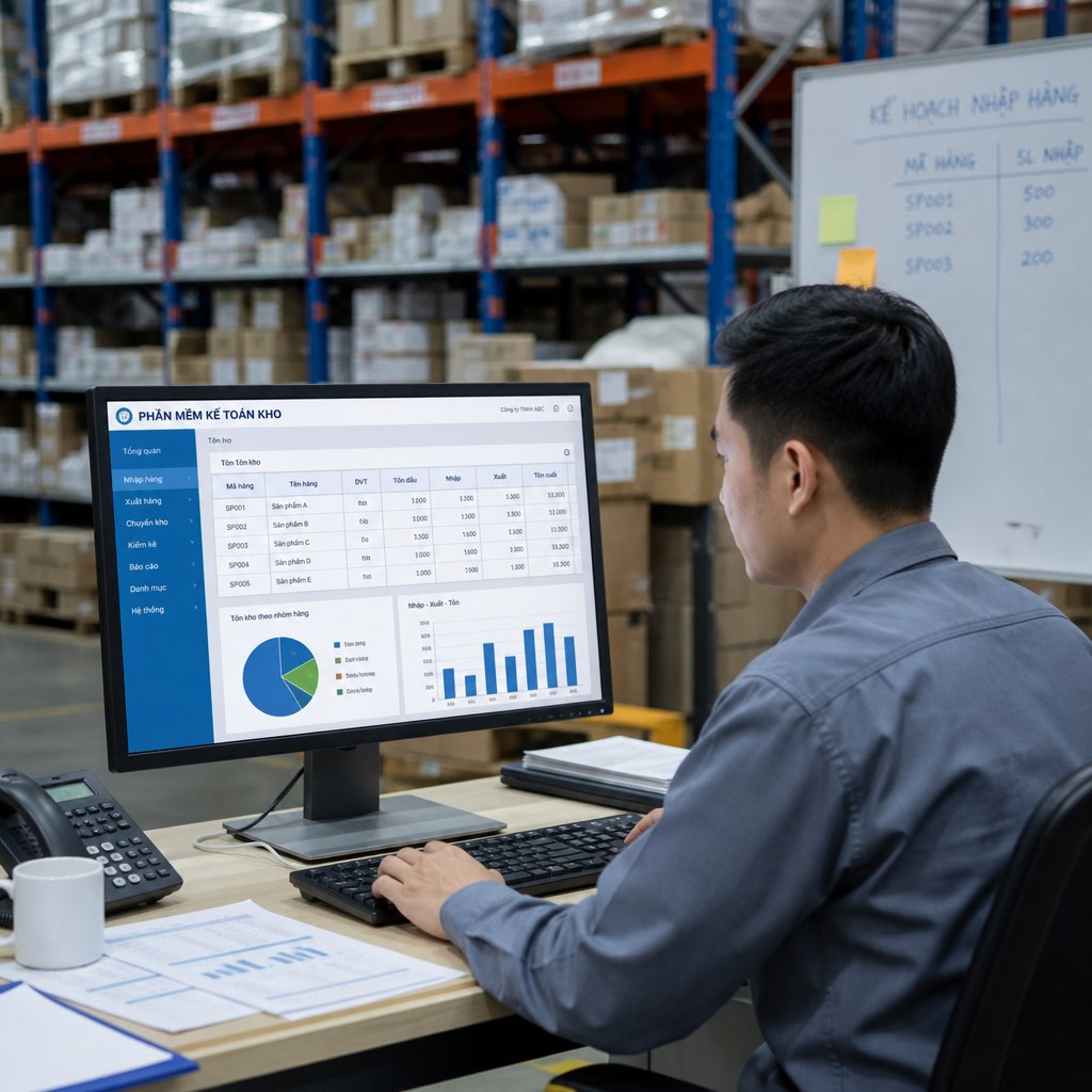 Phân tích phần mềm kế toán kho Vai trò và cách triển khai hiệu quả