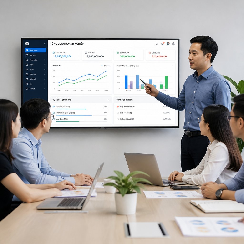 Tối ưu vận hành doanh nghiệp với công ty cổ phần phần mềm quản lý doanh nghiệp