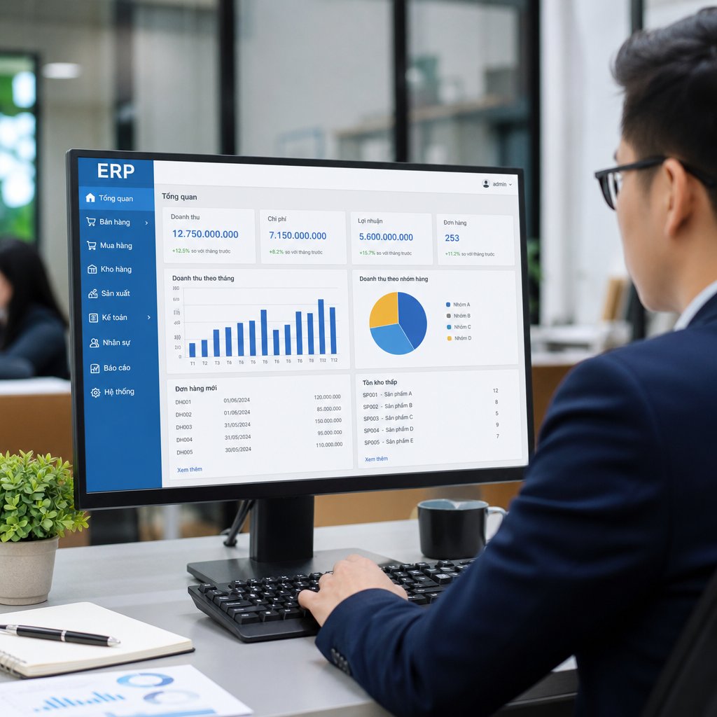 Tìm hiểu công nghệ ERP Khái niệm và cách ứng dụng hiệu quả trong thực tế