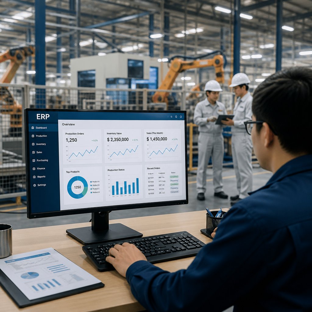 Tìm hiểu ERP cho doanh nghiệp sản xuất Khái niệm và cách ứng dụng hiệu quả trong thực tế