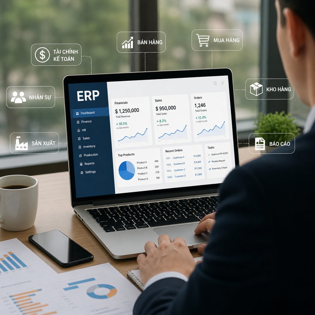 Hệ thống phần mềm ERP Các tính năng cần có và cách lựa chọn phù hợp