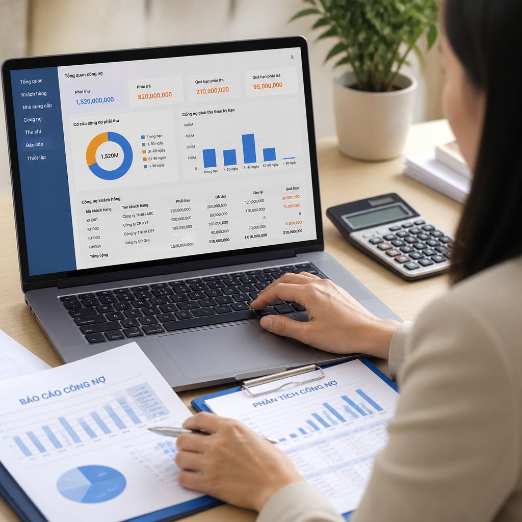 Phân tích phần mềm kế toán công nợ Vai trò và cách triển khai hiệu quả