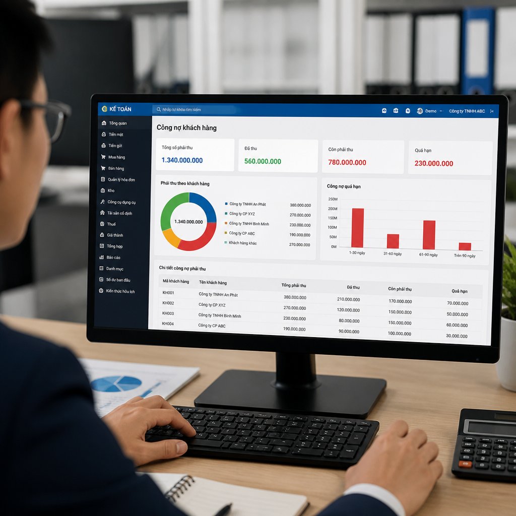 Phân tích phần mềm kế toán công nợ Vai trò và cách triển khai hiệu quả