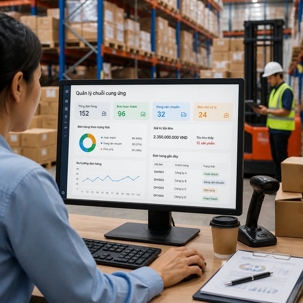 Phần mềm quản lý chuỗi cung ứng Giải pháp cải thiện quy trình và nâng cao hiệu quả