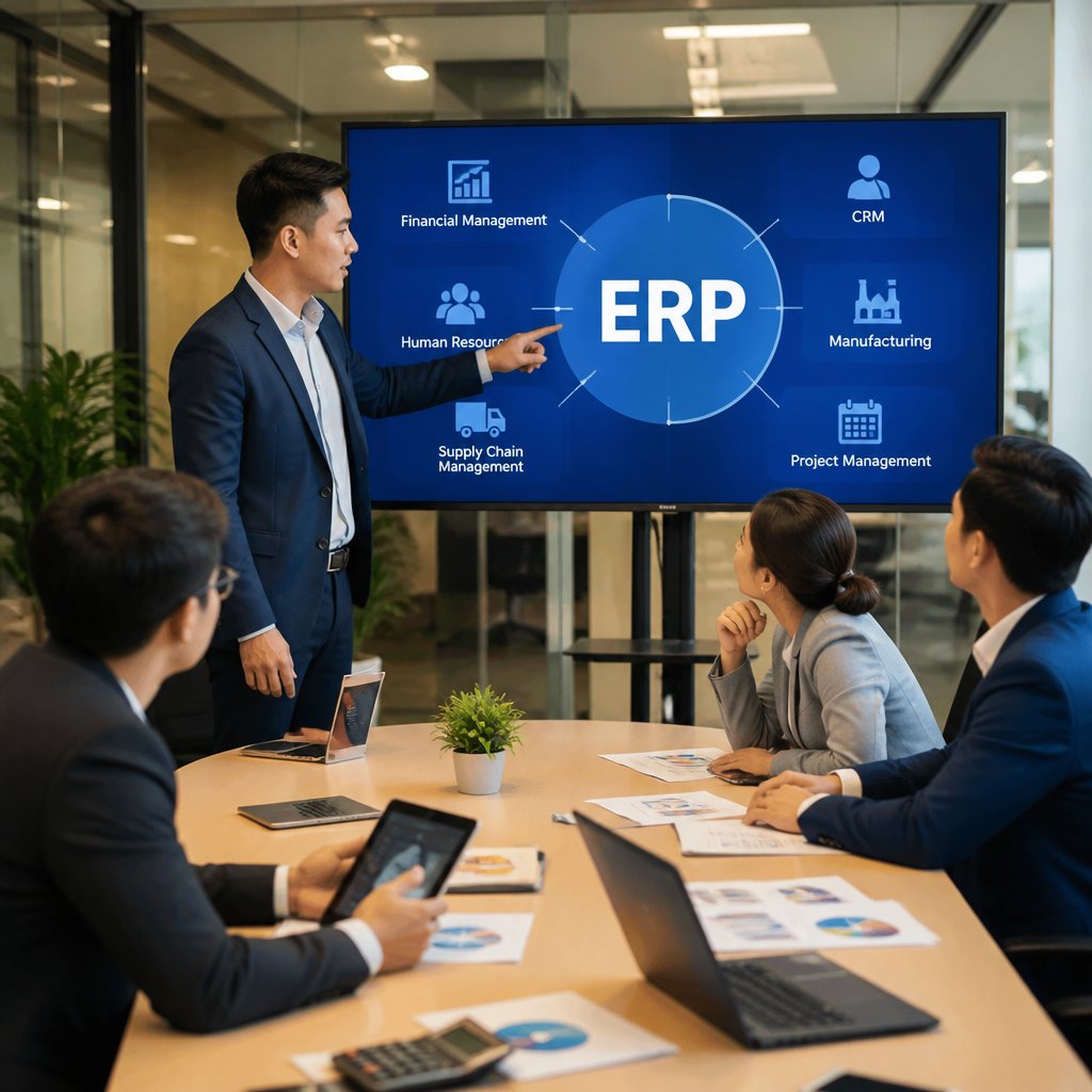 Phân tích đặc điểm của ERP Đặc điểm lợi ích và khả năng ứng dụng