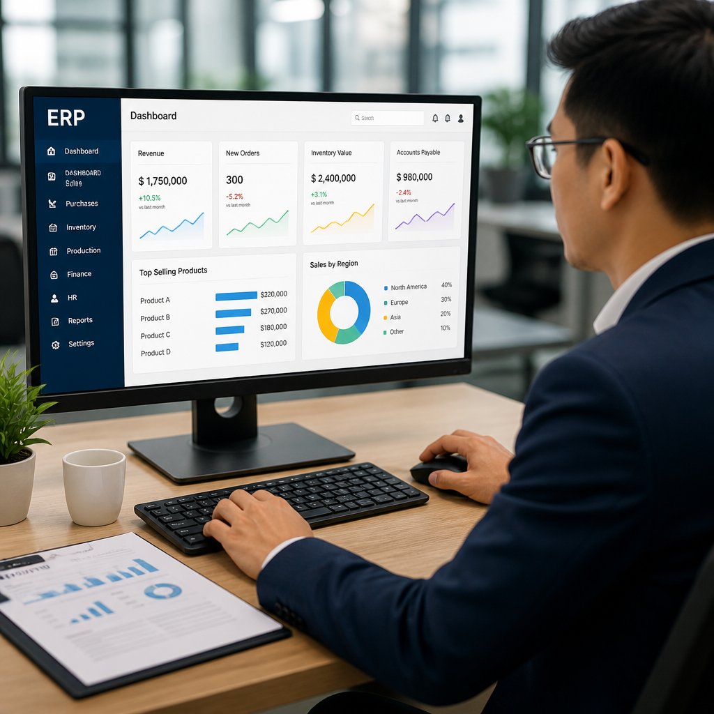 Phân tích đặc điểm của ERP Đặc điểm lợi ích và khả năng ứng dụng