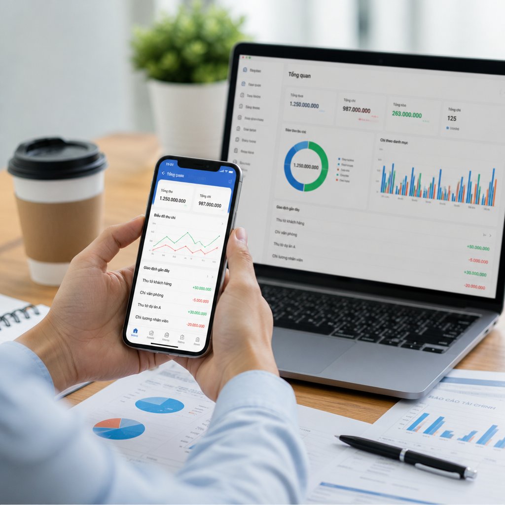 App quản lý thu chi doanh nghiệp Giải pháp cải thiện quy trình và nâng cao hiệu quả