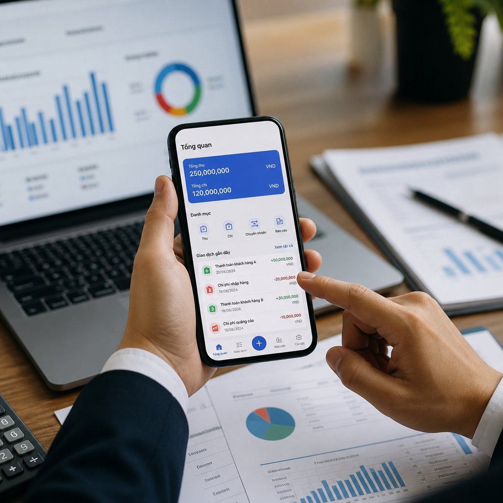 App quản lý thu chi doanh nghiệp Giải pháp cải thiện quy trình và nâng cao hiệu quả