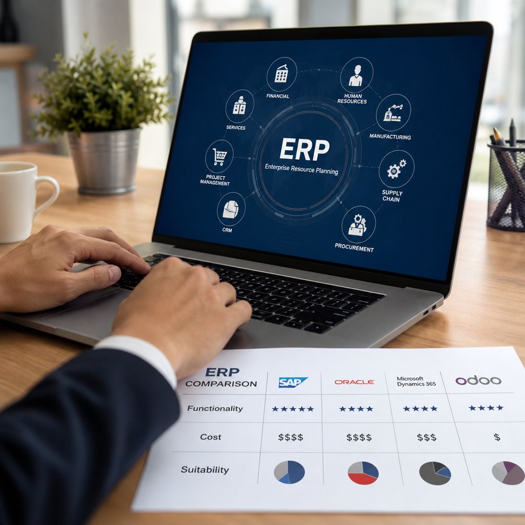 Đánh giá các phần mềm ERP nổi tiếng Tính năng chi phí và mức độ phù hợp