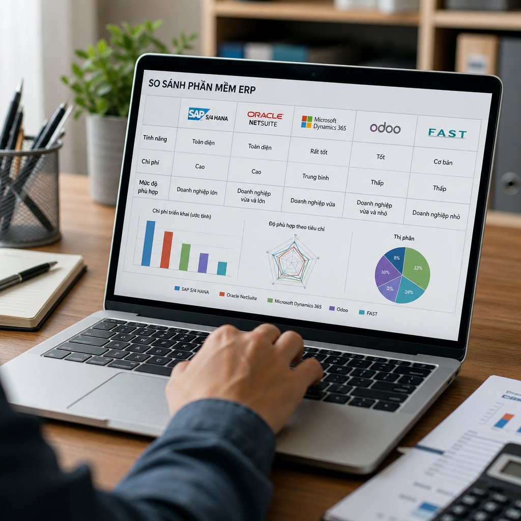 Đánh giá các phần mềm ERP nổi tiếng Tính năng chi phí và mức độ phù hợp