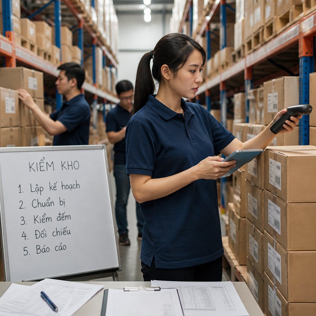 Các bước cách kiểm kho nhanh đúng cách tiết kiệm thời gian và chi phí
