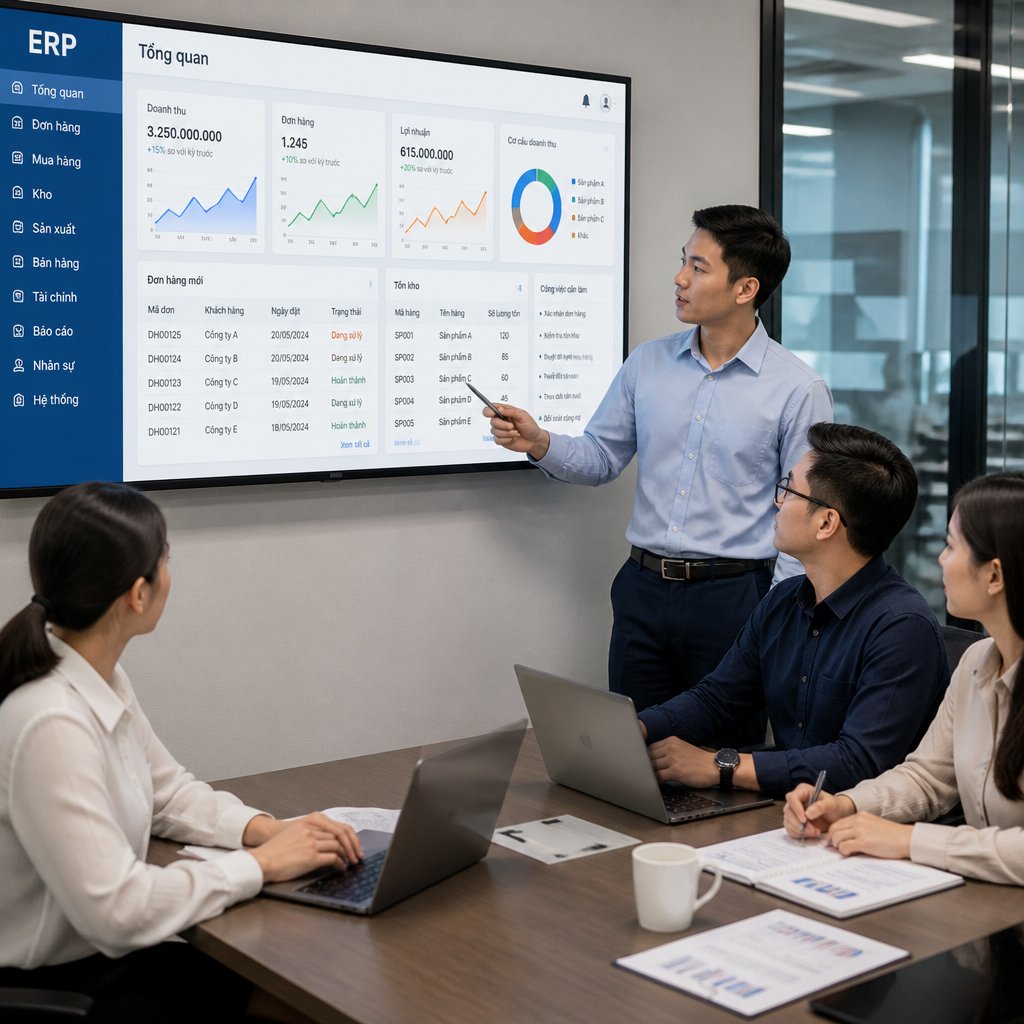 Cách ứng dụng ERP quản lý doanh nghiệp để kiểm soát công việc tốt hơn