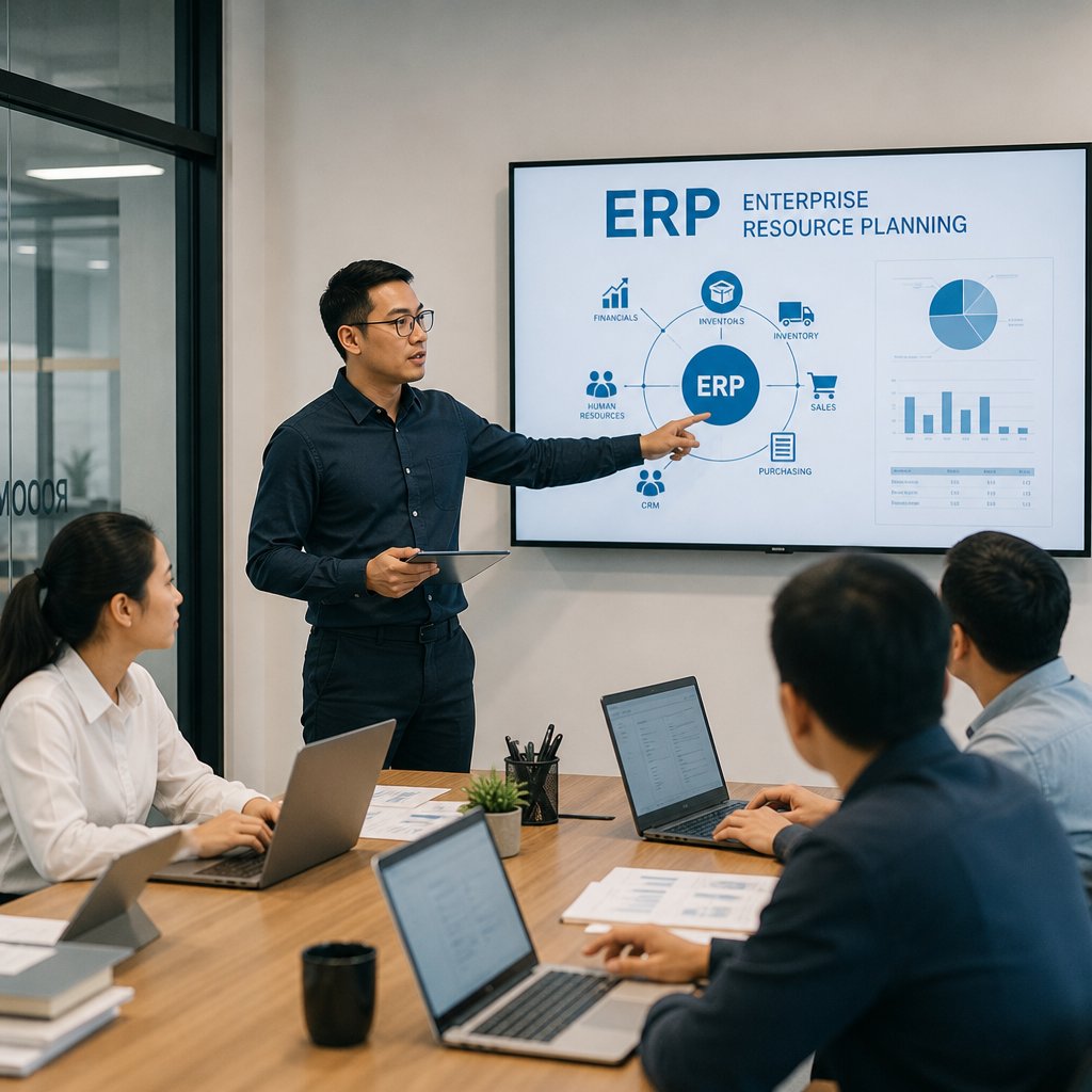 Tìm hiểu giải pháp ERP cho doanh nghiệp vừa và nhỏ Khái niệm và cách ứng dụng hiệu quả trong thực tế