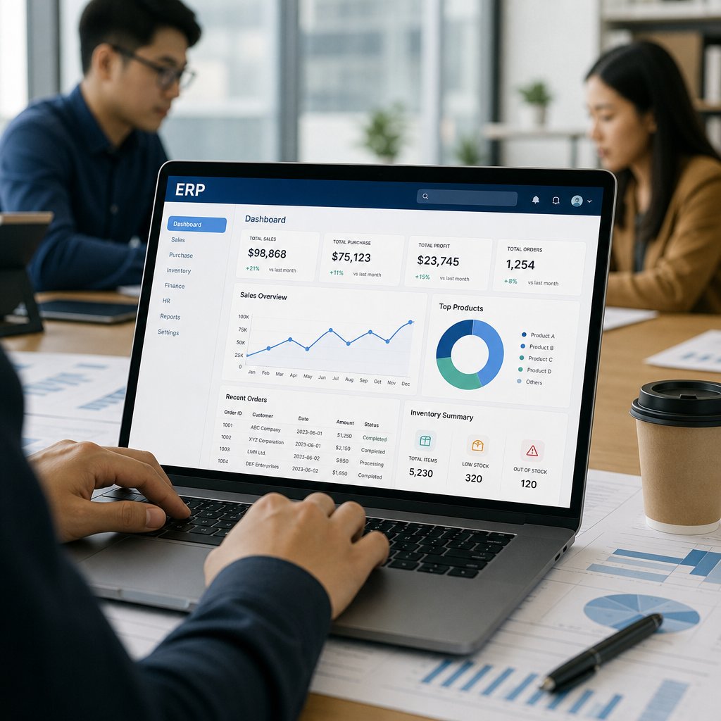 Giải pháp giải pháp phần mềm ERP Cách tối ưu quy trình và nâng cao hiệu suất