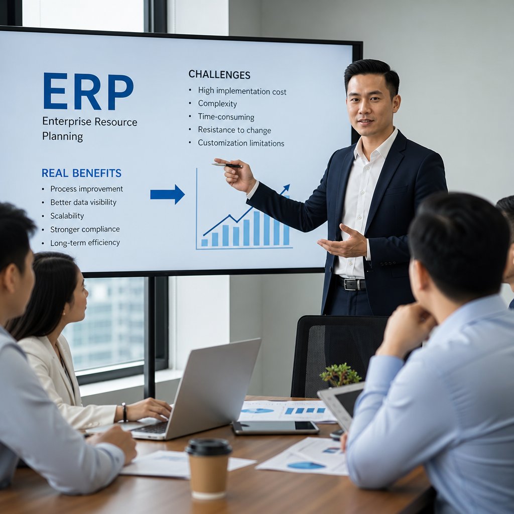 Hạn chế của ERP mang lại lợi ích gì Góc nhìn thực tế cho doanh nghiệp