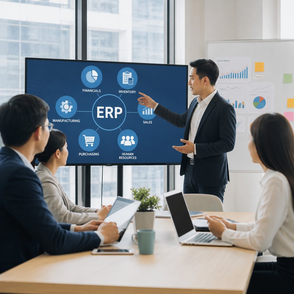 Giải pháp hệ thống ERP bao gồm Cách tối ưu quy trình và nâng cao hiệu suất