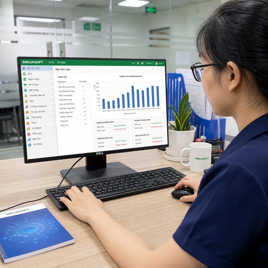 Kinh nghiệm lựa chọn và ứng dụng phần mềm kế toán meliasoft trong thực tế