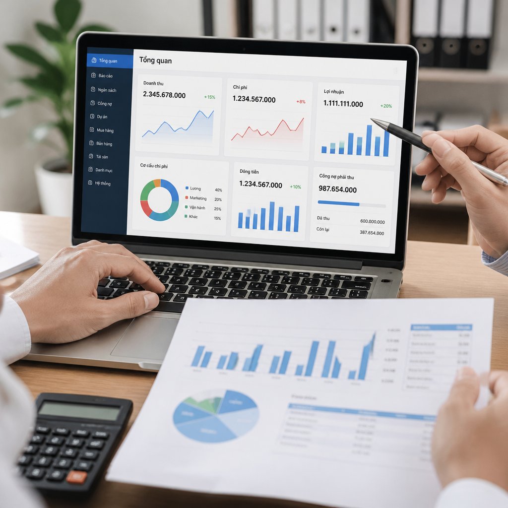 Phần mềm kế toán quản trị doanh nghiệp Giải pháp cải thiện quy trình và nâng cao hiệu quả