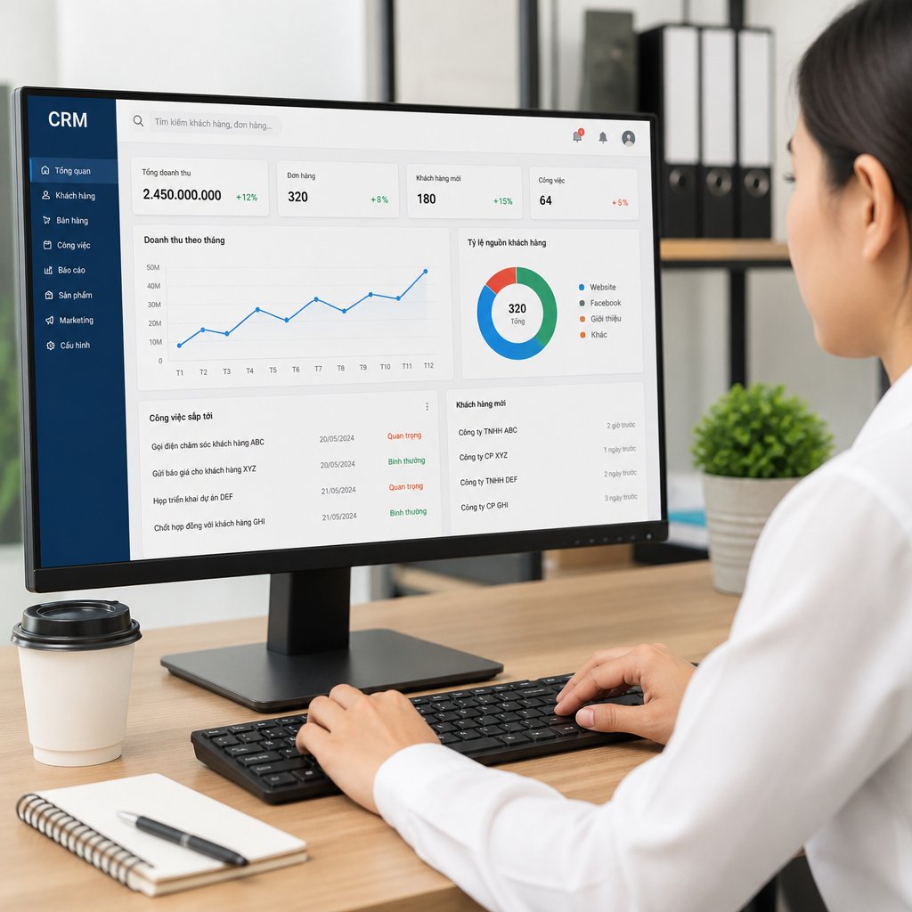 Cách ứng dụng phần mềm quản lý bán hàng CRM để kiểm soát công việc tốt hơn