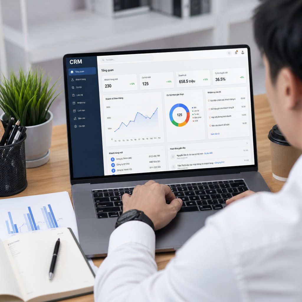 Cách ứng dụng phần mềm quản lý bán hàng CRM để kiểm soát công việc tốt hơn