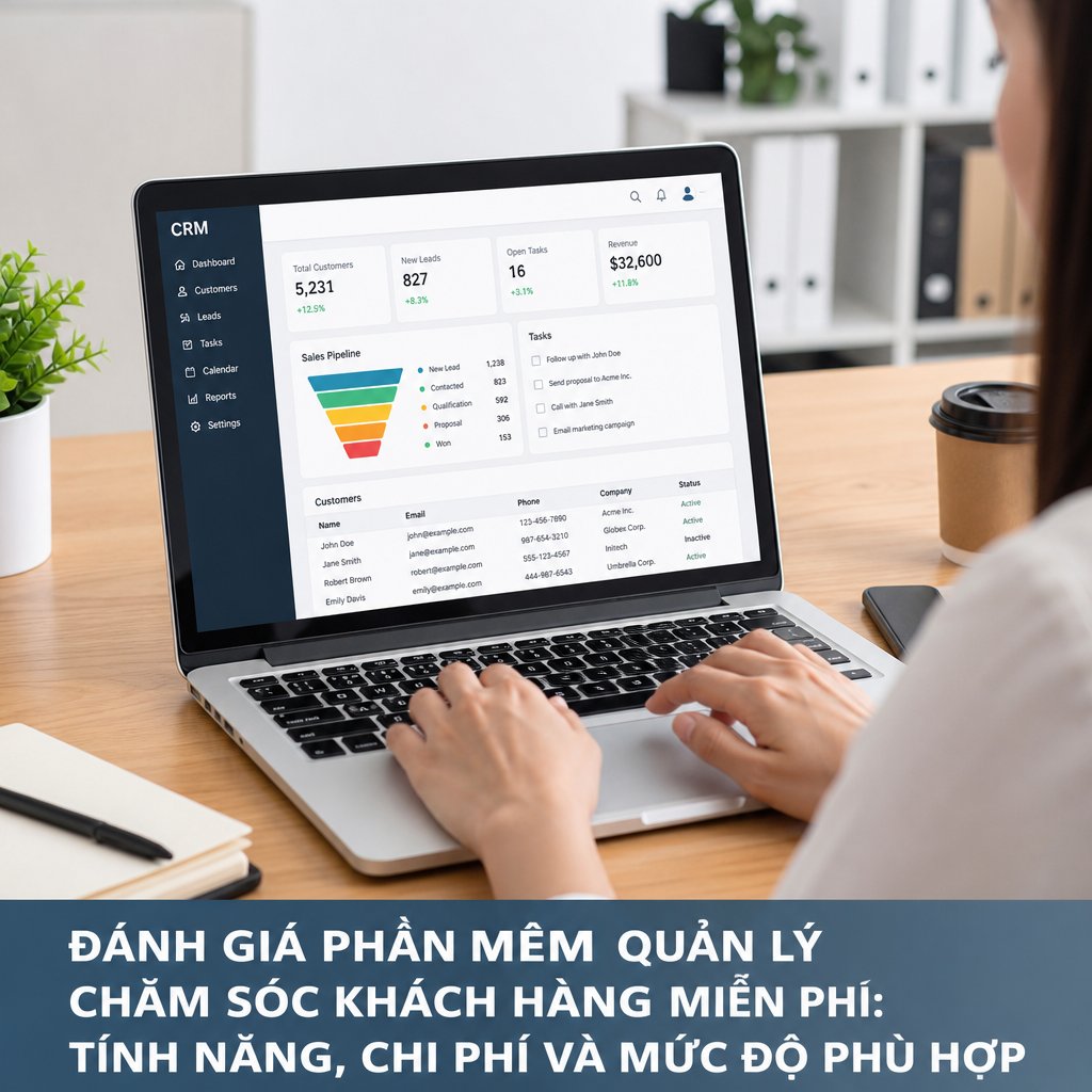 Đánh giá phần mềm quản lý chăm sóc khách hàng miễn phí Tính năng chi phí và mức độ phù hợp