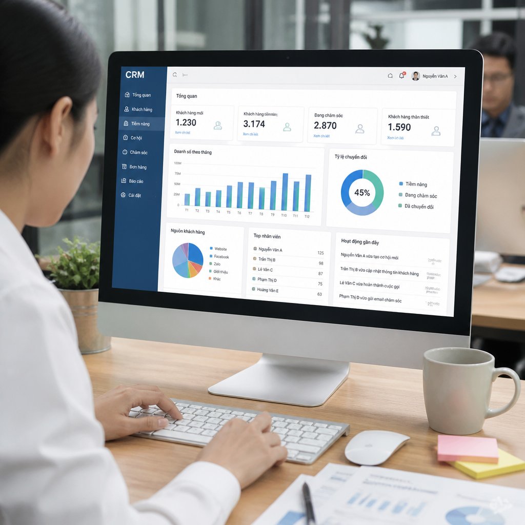 Phần mềm quản lý dữ liệu khách hàng Giải pháp cải thiện quy trình và nâng cao hiệu quả
